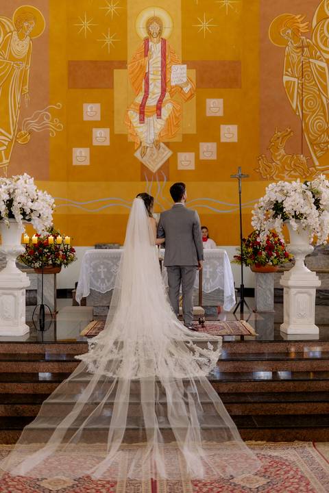 Casamento na igreja de dia '