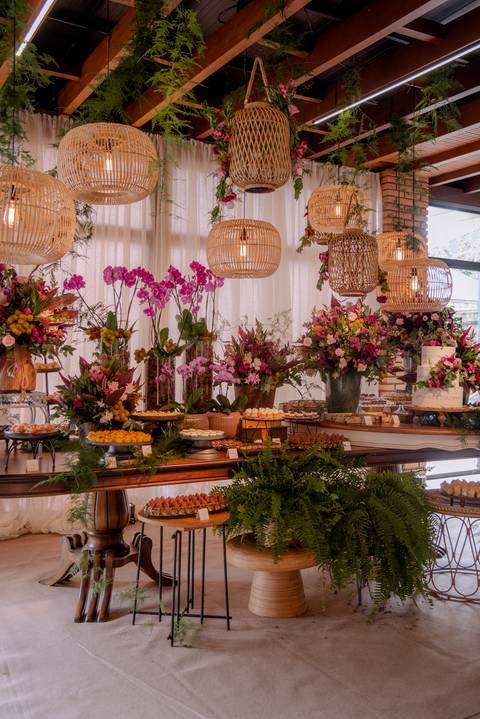 decoração boho chic para casamento de dia'