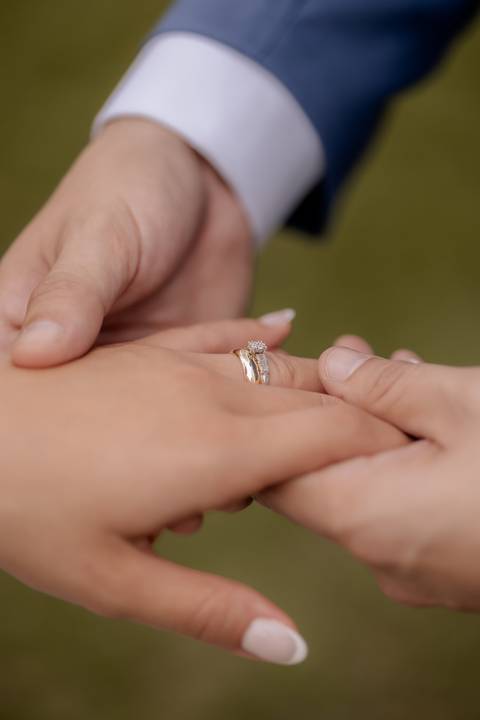 Inspiração de foto para noivos no campo'