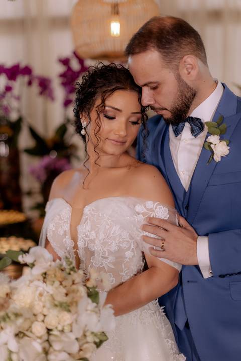 lindo casal em decoração boho chic em Maringá'