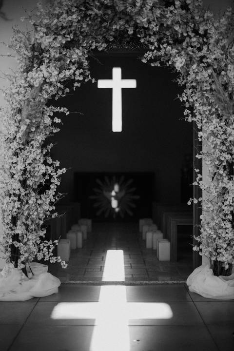 Casamento intimista em capela da família'