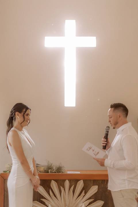 Troca de votos dos noivos'