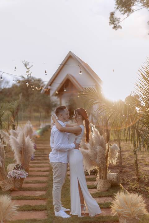 Inspiração de foto para casais no por do sol'