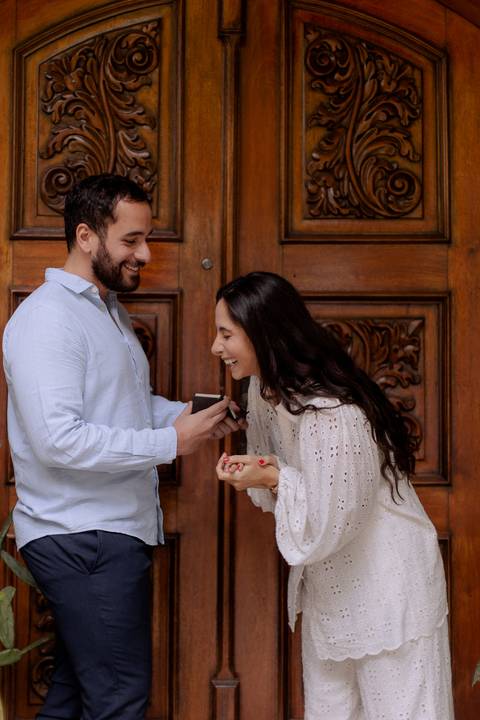 pedido de casamento em ensaio'