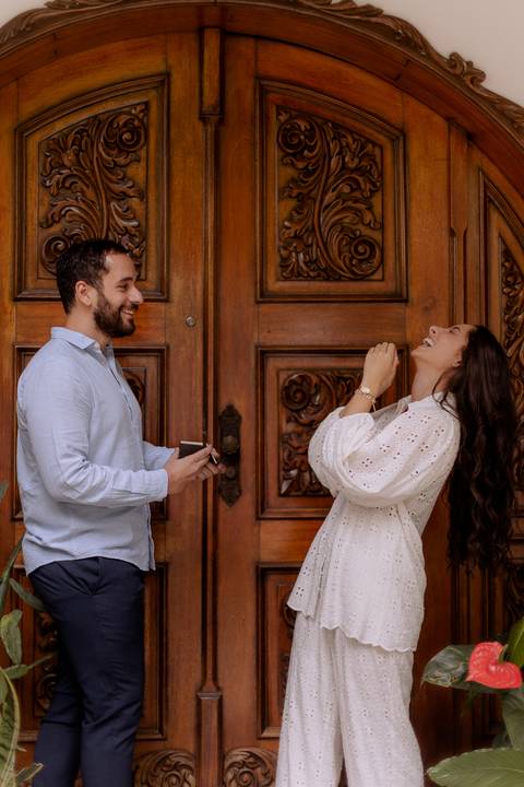 pedido de casamento em ensaio'