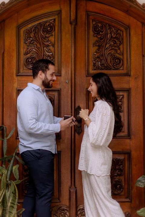 pedido de casamento em ensaio'