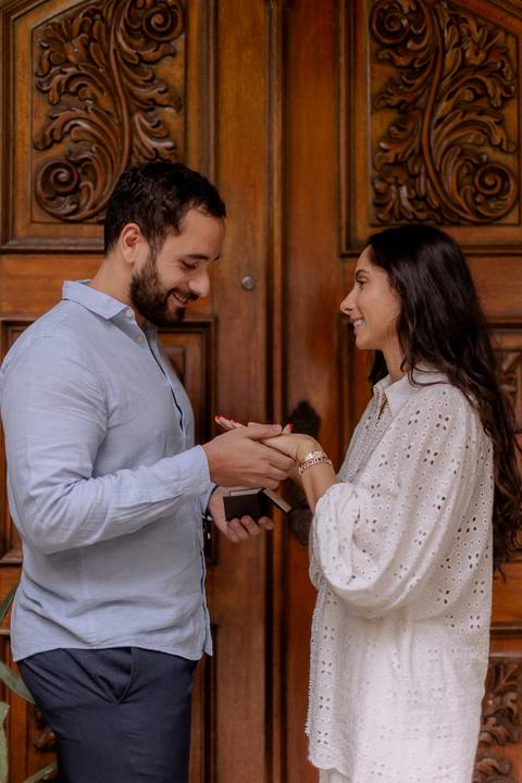 pedido de casamento em ensaio'