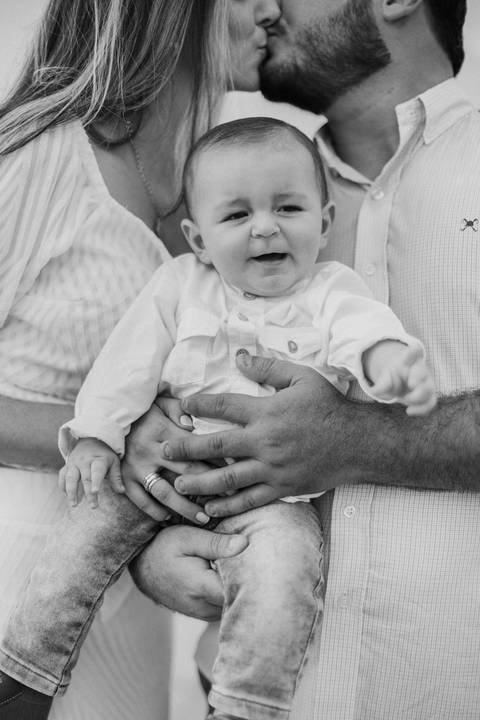 Ensaio de pré wedding com filho do casal '