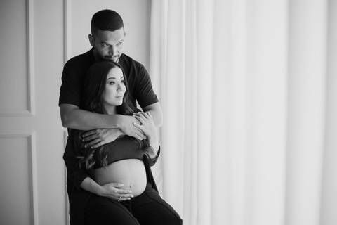 Inspiração de foto criativa para ensaio de gestante '