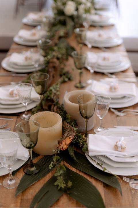 decoração de casamento ao ar livre de dia'