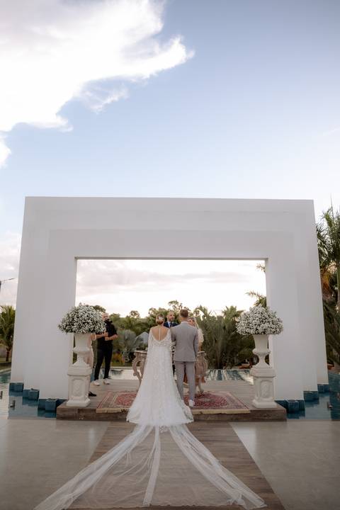 Casamento de dia ao ar livre'