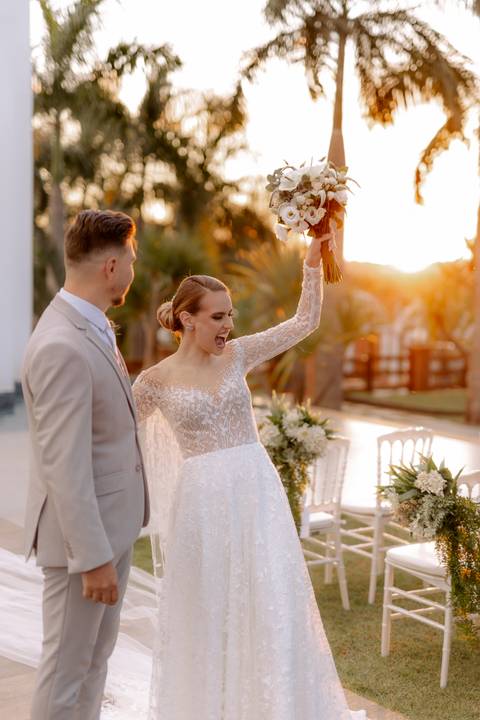 Ensaio pós cerimonia ao ar livre
'