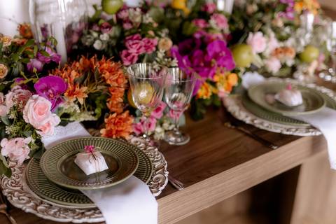 decoração de casamento ao ar livre de dia'