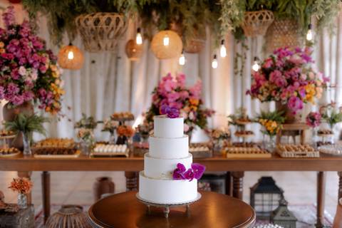 decoração de casamento ao ar livre de dia'