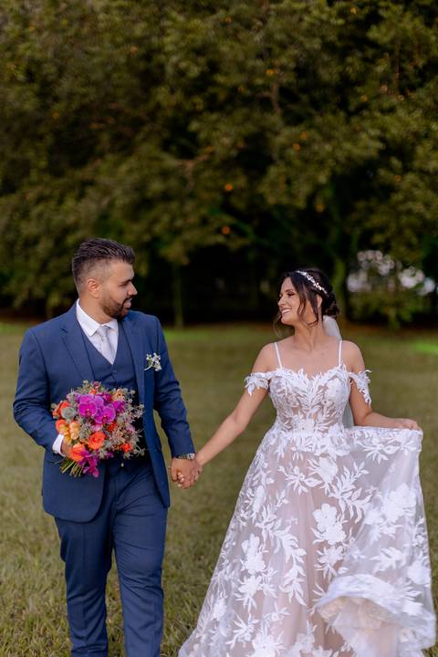 Ensaio pós cerimonia ao ar livre
'