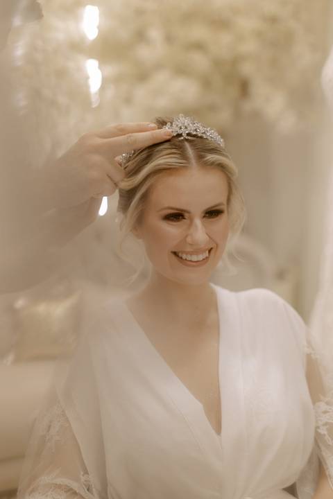 making of da noiva em salão de beleza'