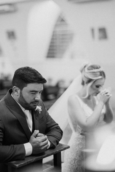 benção em casamento na igreja'