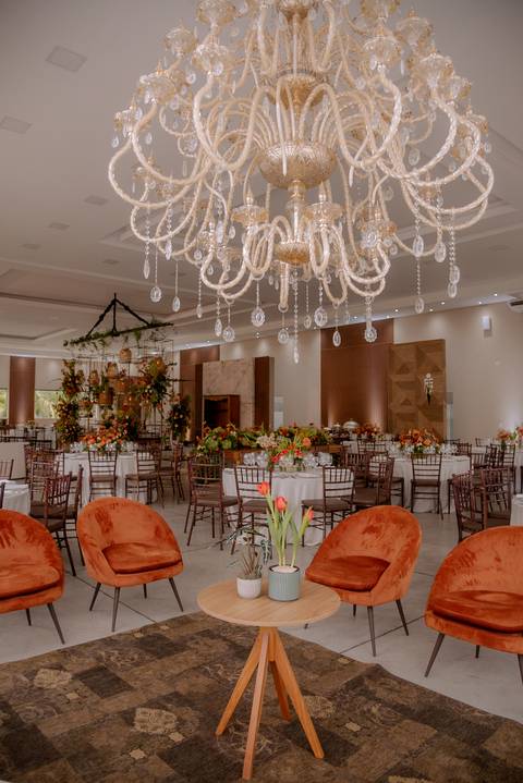 Decoração de casamento minimalista com estilo boho chic '