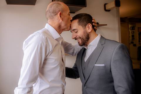 making of do noivo com seu pai '