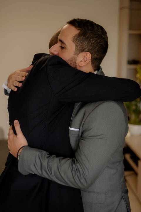 making of do noivo com seu pai '