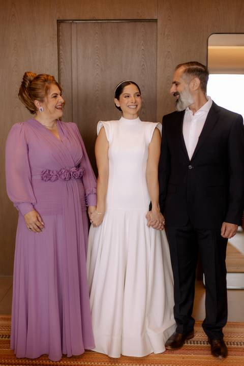 retrato da com seus pais '