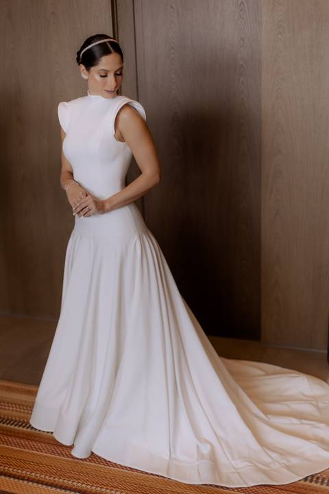 noiva com estilo minimalista'