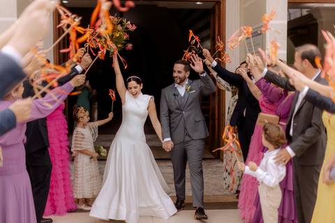 saída dos noivos inspiração '