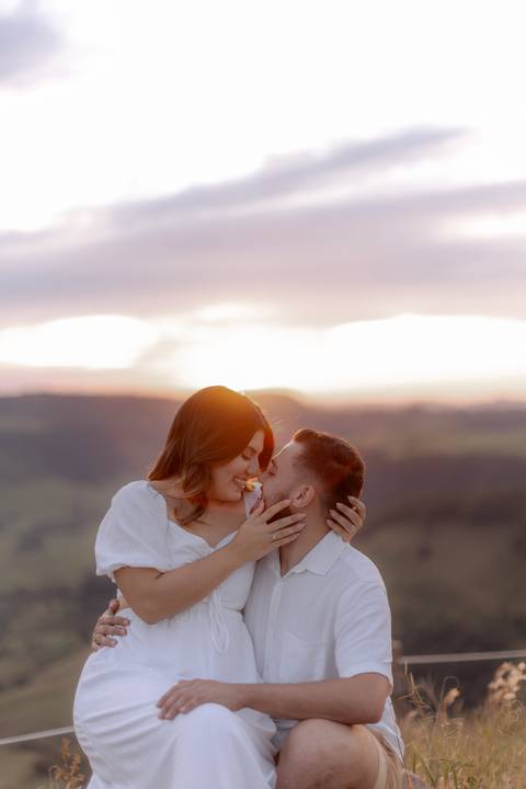 ensaio de casal no por do sol '
