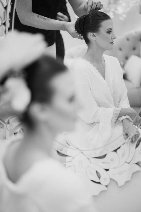 making of da noiva em salão de beleza'