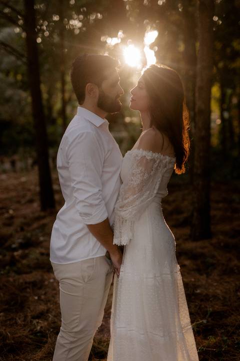 ensaio pré wedding na floresta '