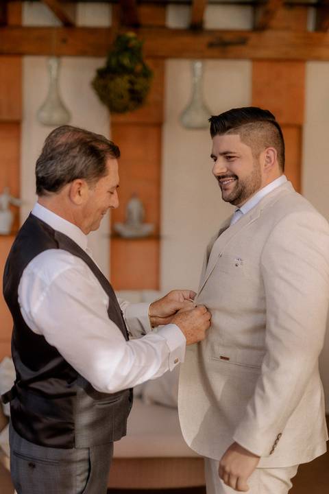 making of do noivo com seu pai '