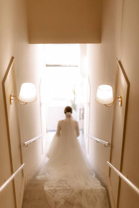 Noiva a caminho da igreja'