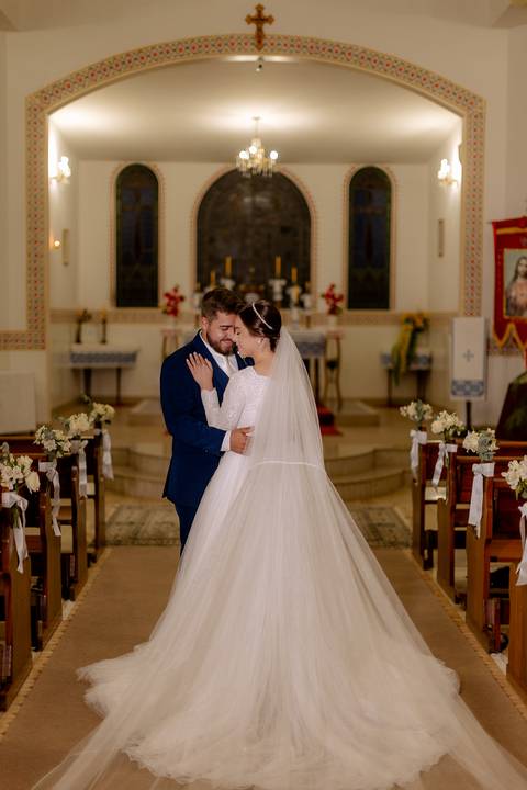 Ensaio pós cerimonia na igreja
'