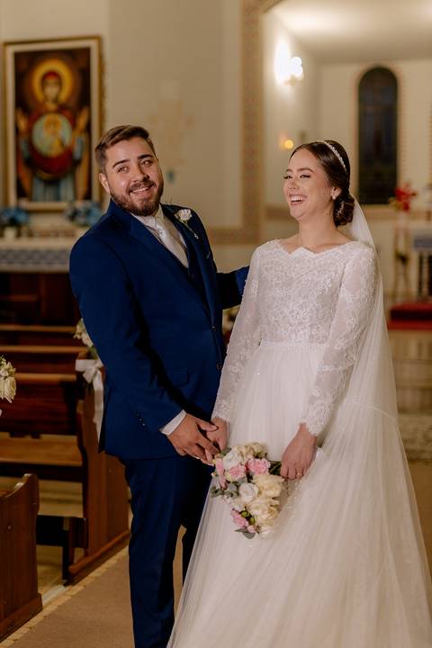 Ensaio pós cerimonia na igreja
'