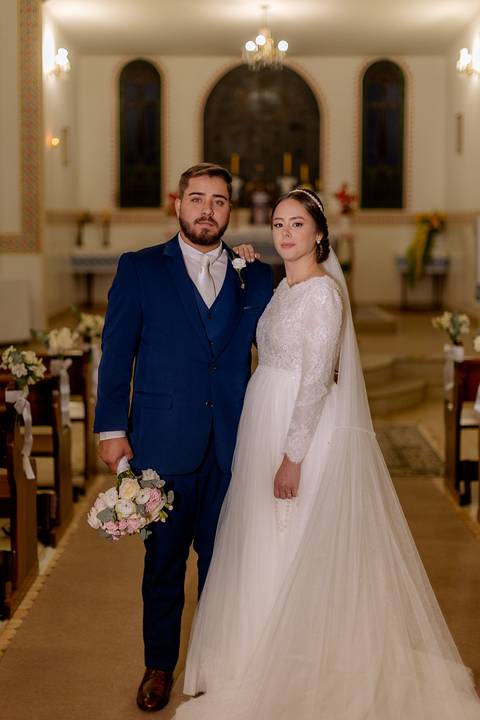 Ensaio pós cerimonia na igreja
'