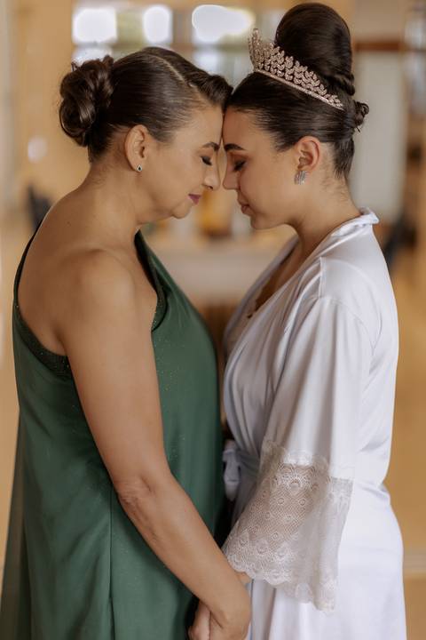 Making of da noiva com a mãe'