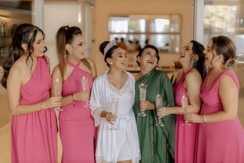 Making of da noiva com amigas'