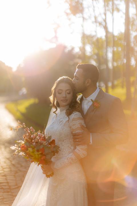 ensaio pós cerimonia no campo '