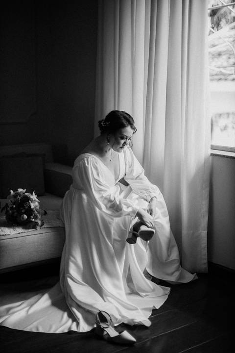 Inspiração de retrato de noiva'