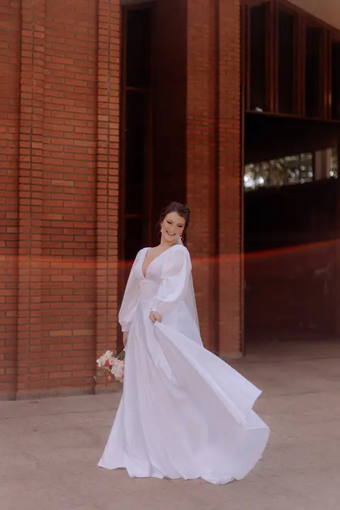 Inspiração de retrato de noiva na igreja'