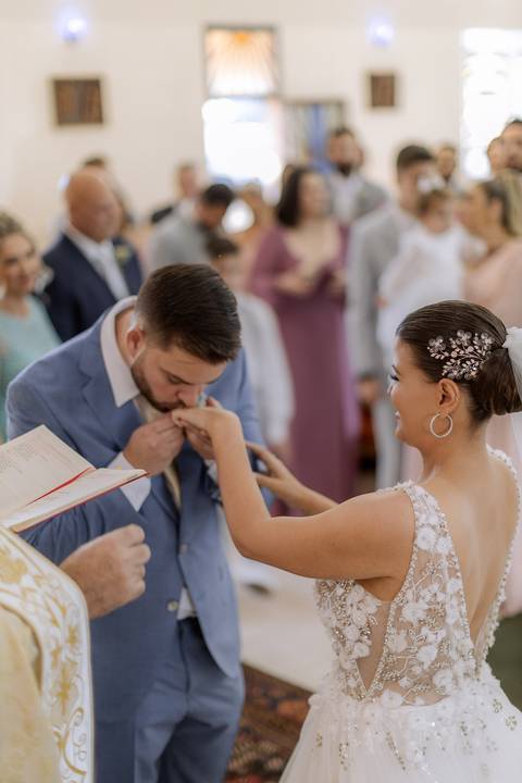 troca das alianças'