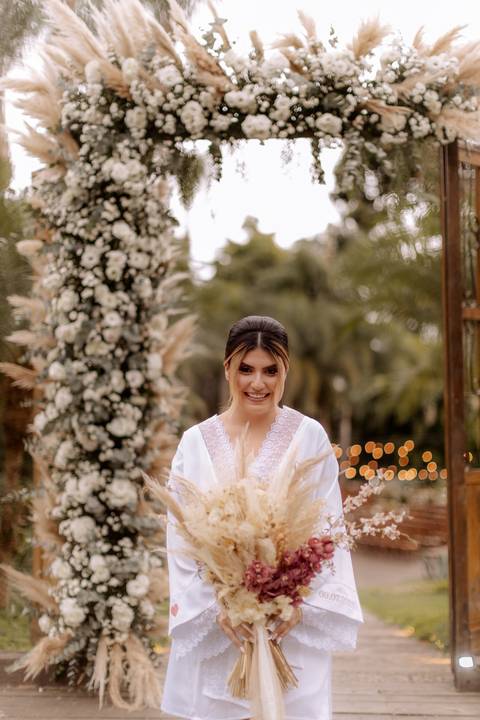 Inspiração de retrato de noiva no making of'