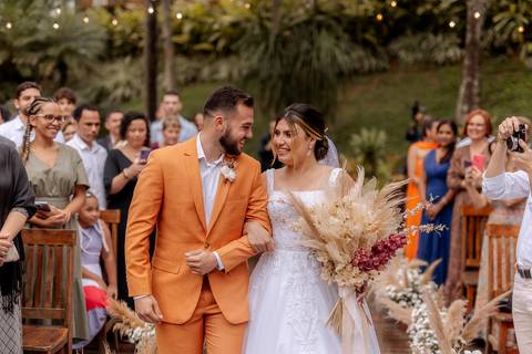 Noivos se encontrando'