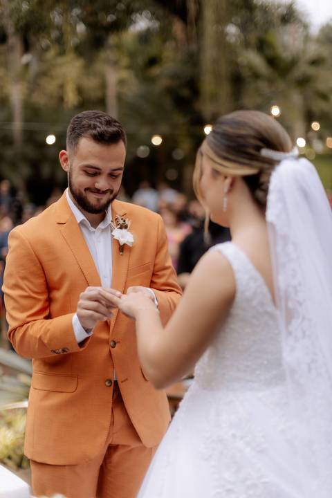 troca das alianças'