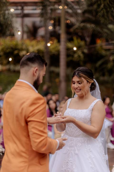 troca das alianças'