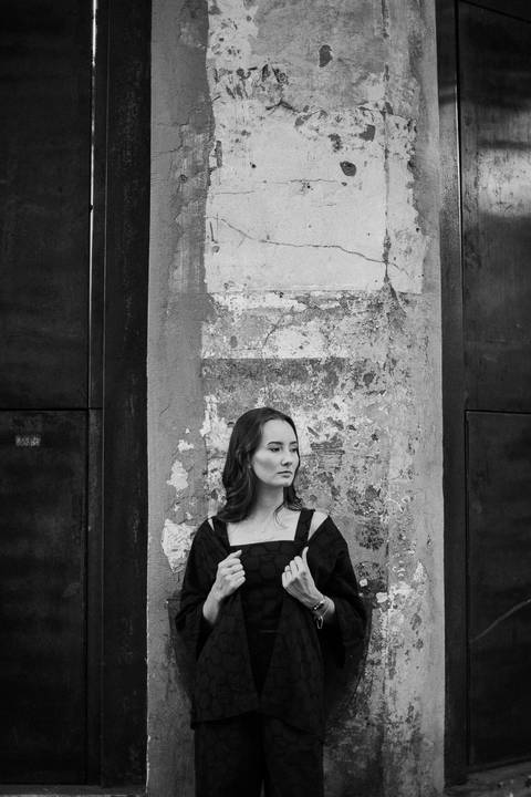 inspiração de retrato feminino urbano '