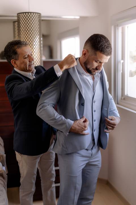 making of do noivo com seu pai '