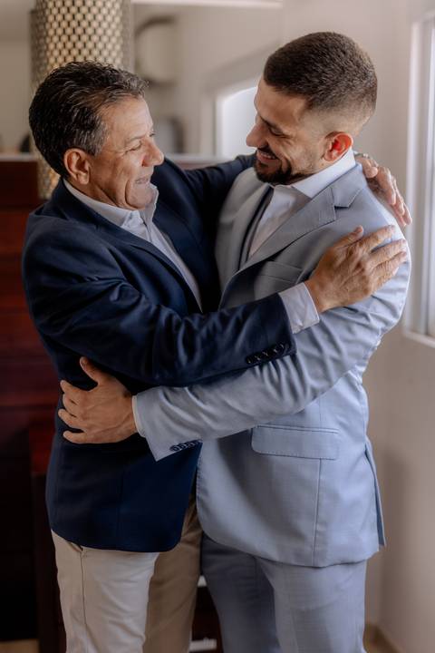 making of do noivo com seu pai '