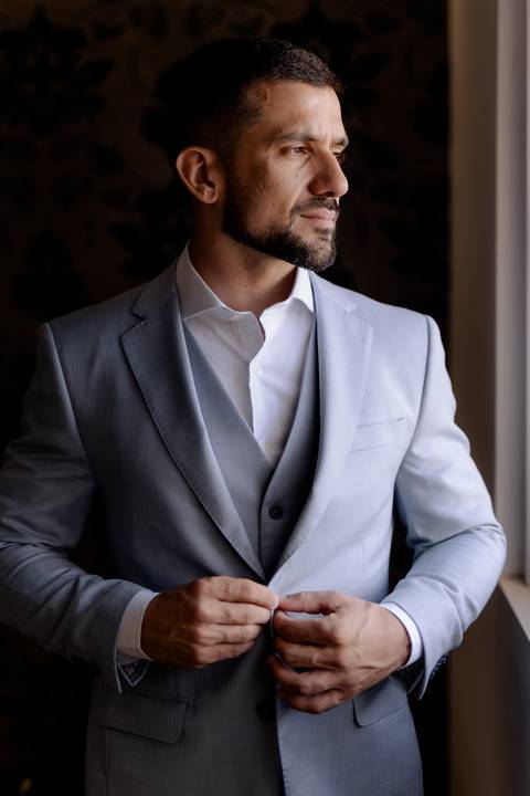 Inspiração de retrato para noivo '