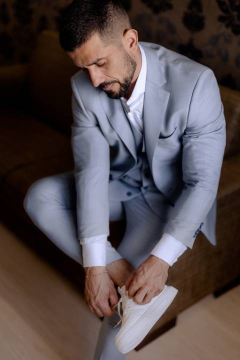 Inspiração de retrato para noivo '